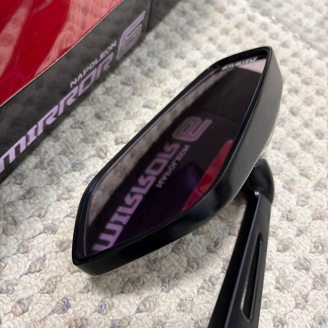 ナポレオン カウリングミラー6 ロングステータイプ AEX6 ブラック 2セット