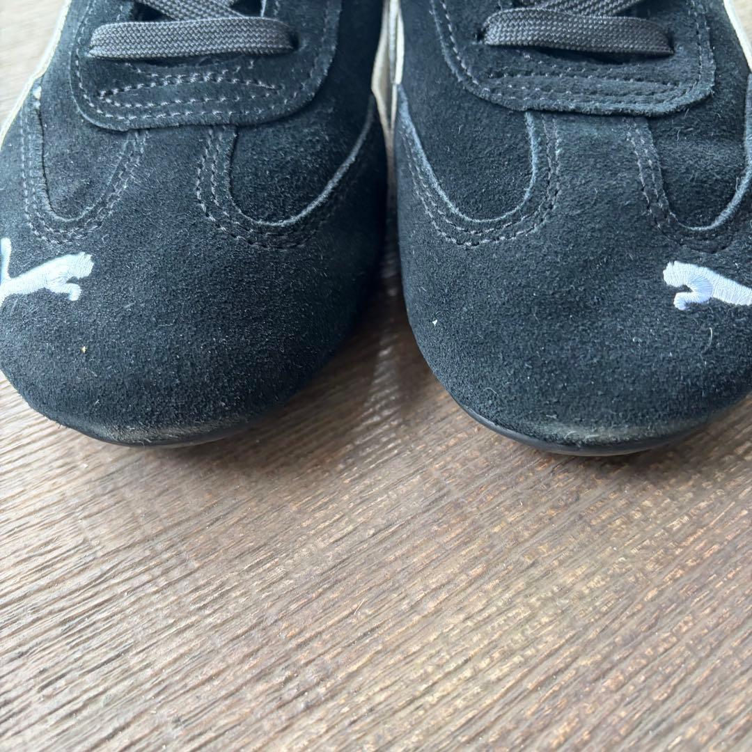 プーマ スピードキャット 黒 24cm スウェード スニーカー シンプル