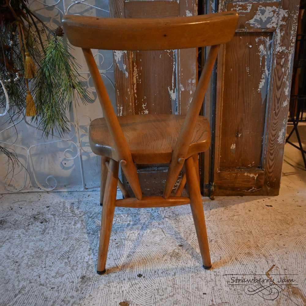 L3710-10 英国ヴィンテージ アーコールチェア スタッキング キッズチェア