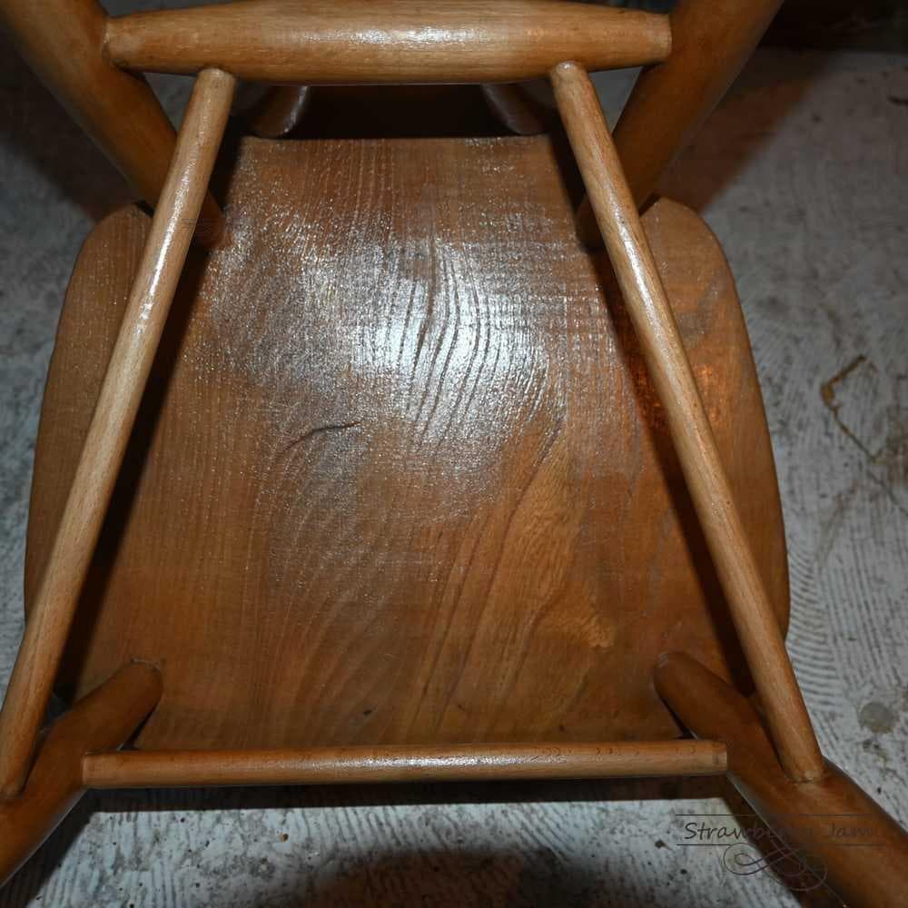 L3710-10 英国ヴィンテージ アーコールチェア スタッキング キッズチェア