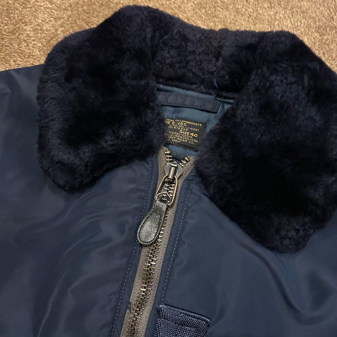 Buzz rickson's B-15C エアフォースブルー 40 ボア襟