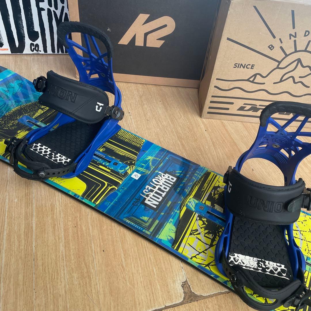 BURTON×UNION　キッズスノーボードセット　バートン　バイン付