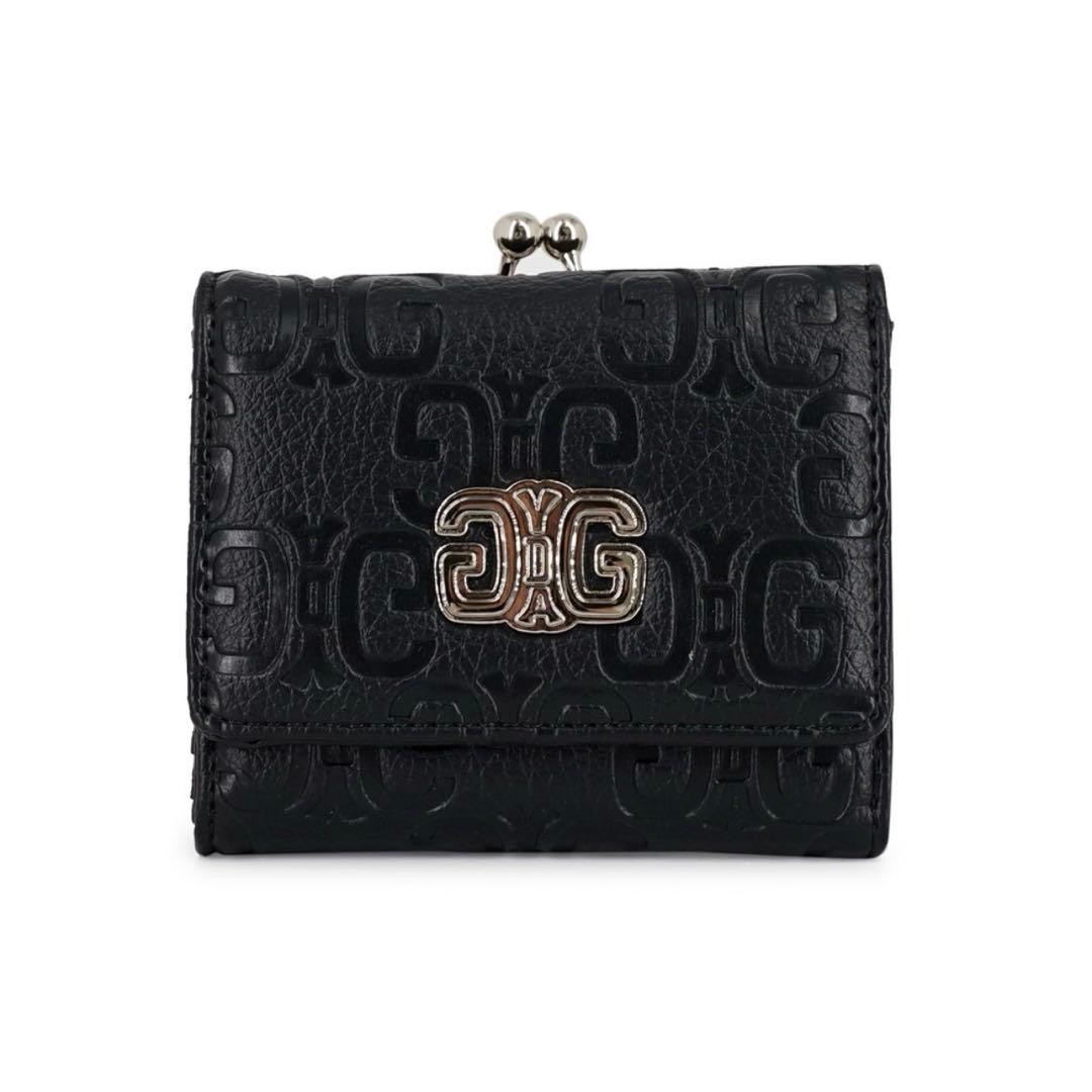 GYDA ジェイダ 口金ミニ財布 EMBOSS 三つ折り財布 がま口ウォレット