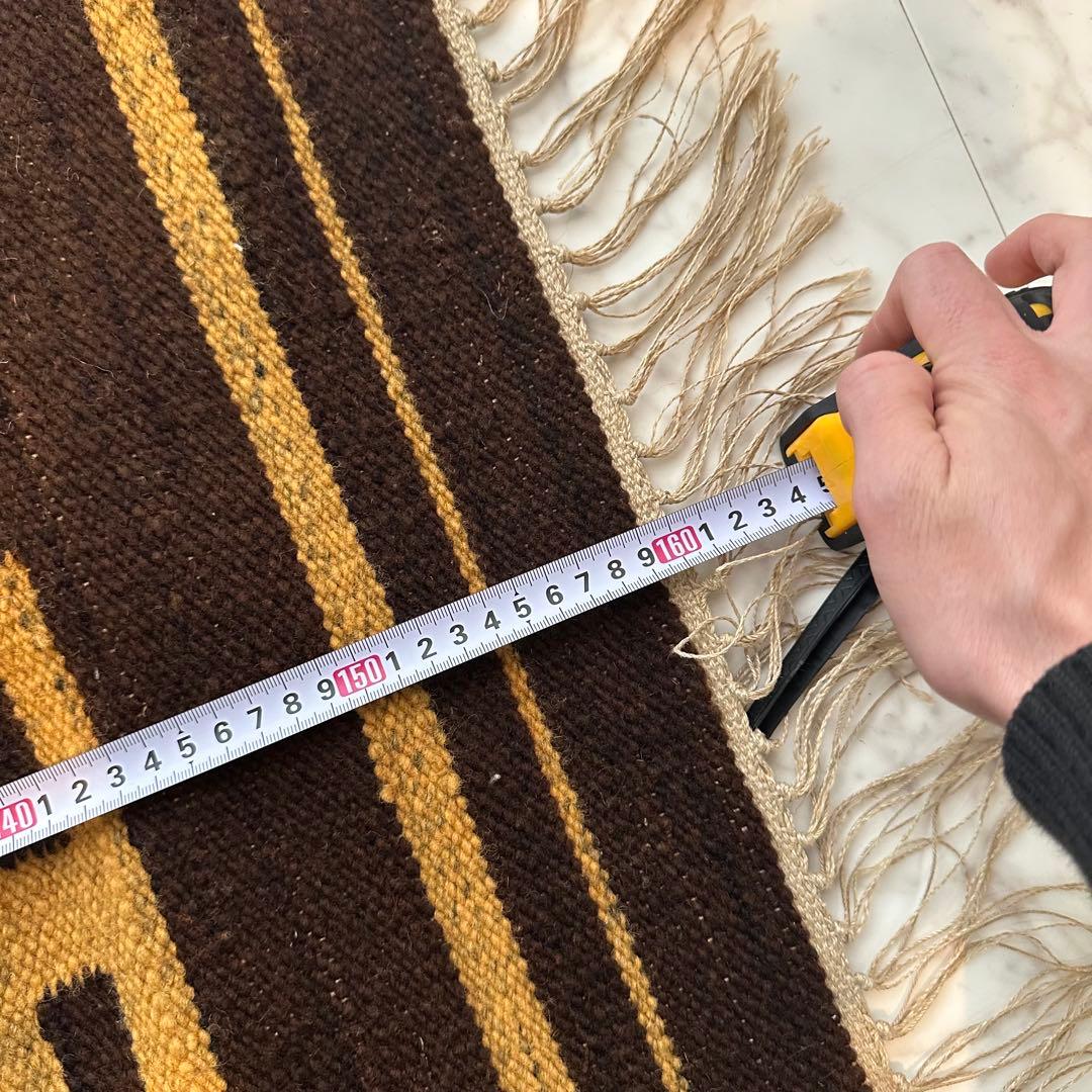 ヴィンテージ 平織り キリムラグ 160×89cm 北欧 モダン インテリア