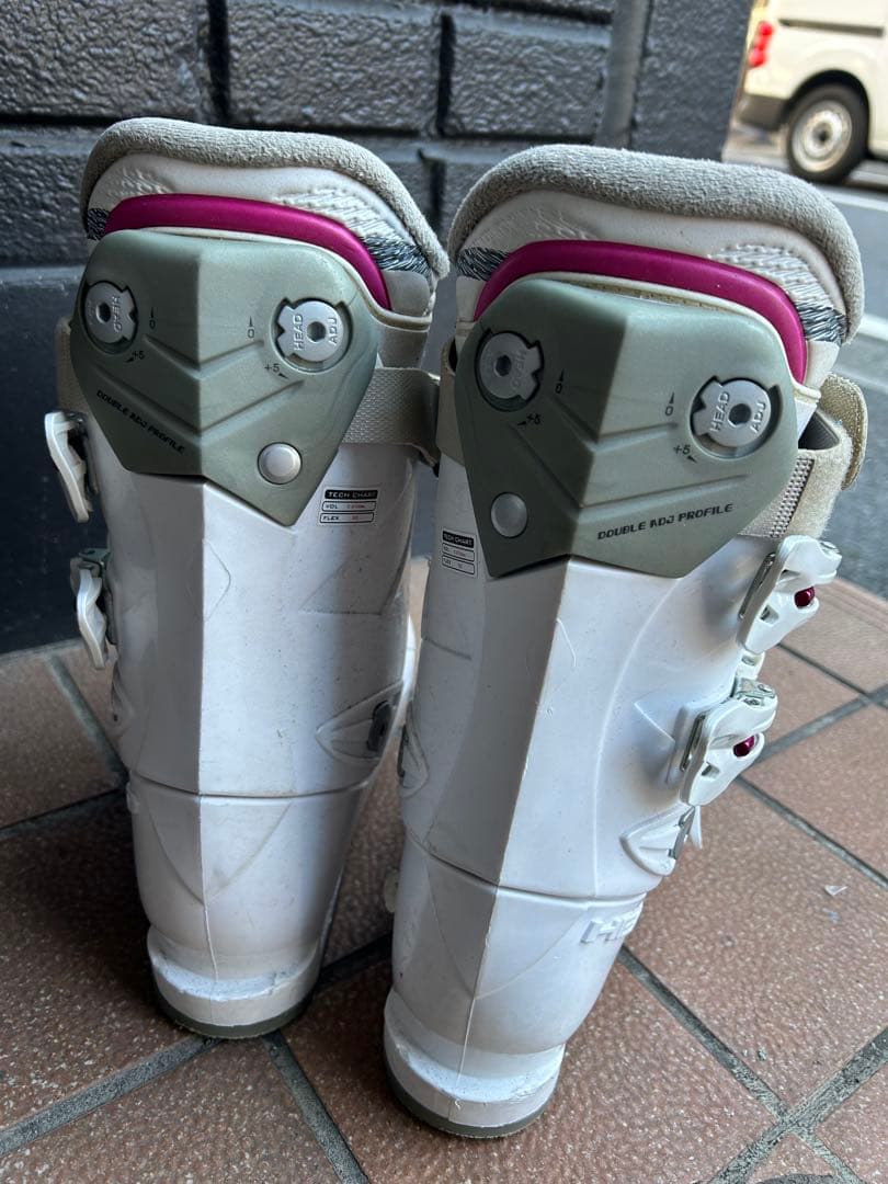 カザマ スキー板145cm ストック、headブーツ付き