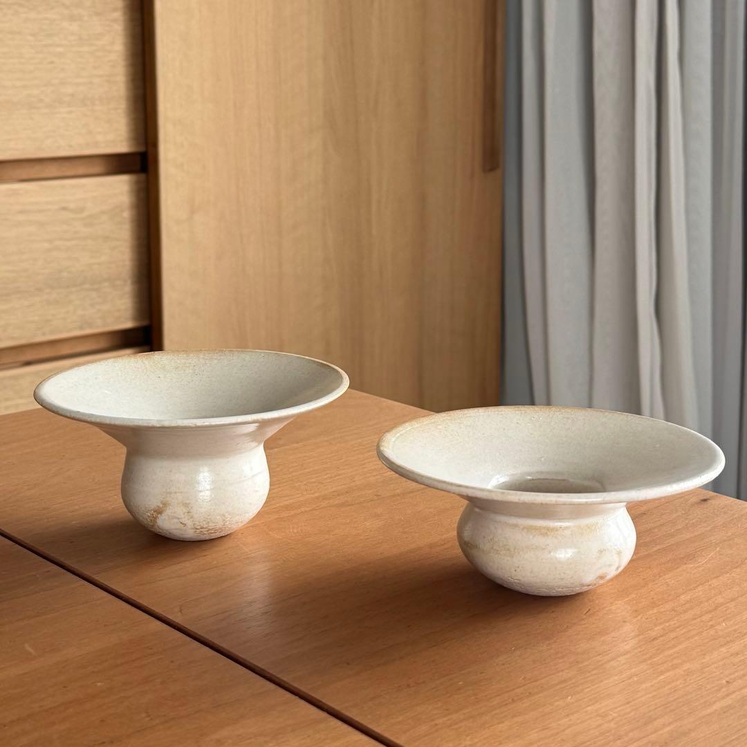[1/9〆切]超希少入手困難　市川孝　高台鉢　2点セット
