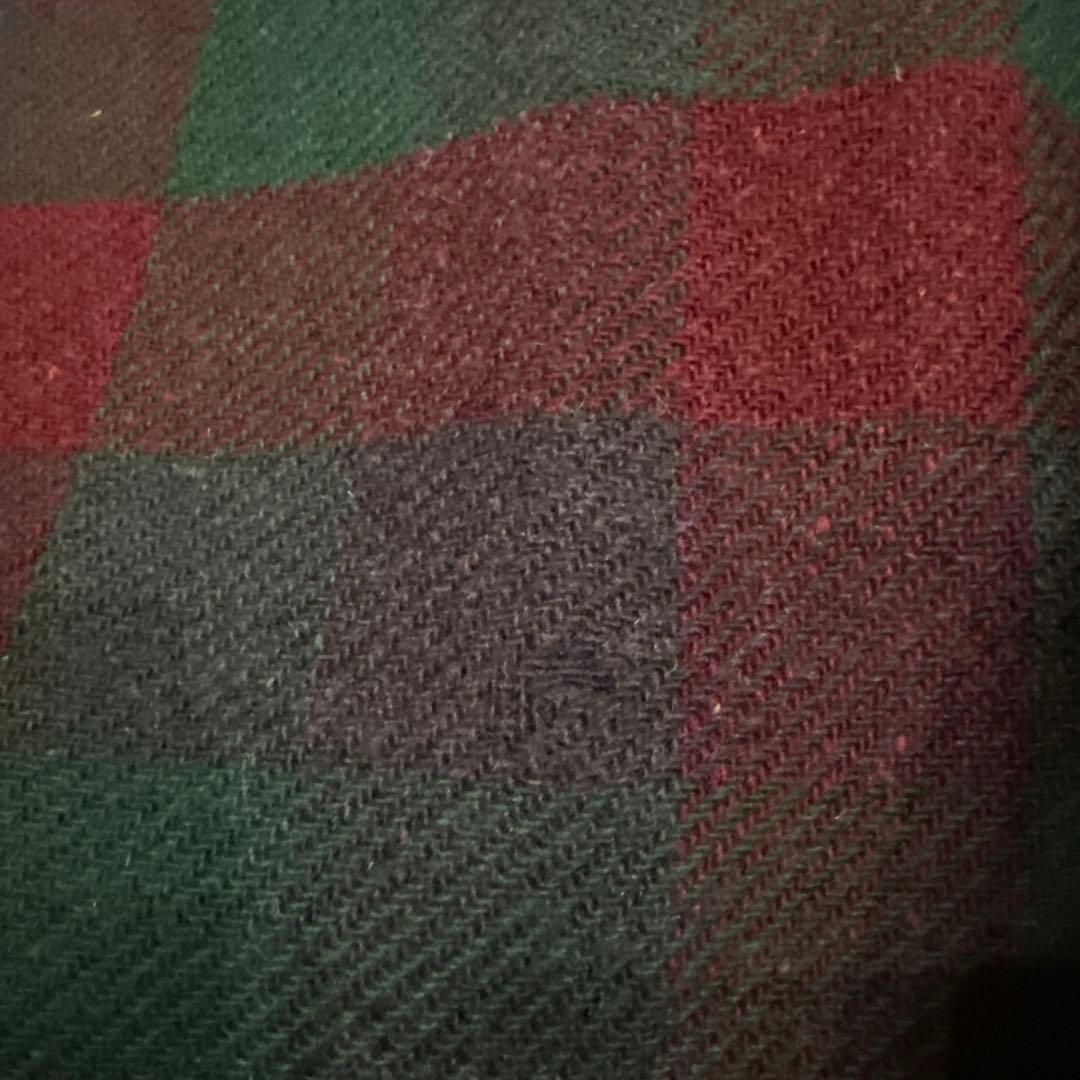 50s 60s VINTAGE ヴィンテージ ウールシャツ マチ付き