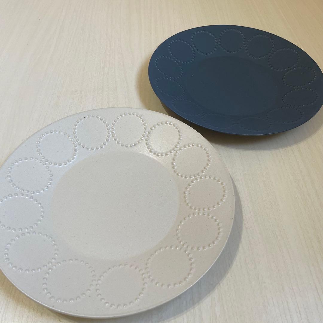 【１回の使用美品】ミナペルホネン タンバリンプレート大 23㎝　2枚