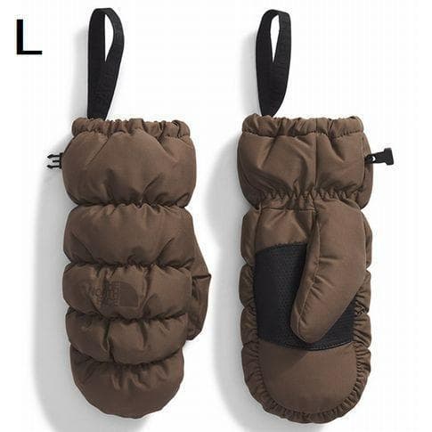 ザ ノースフェイス モンタナ パファー ミトン 手袋 グローブ L ブラウン