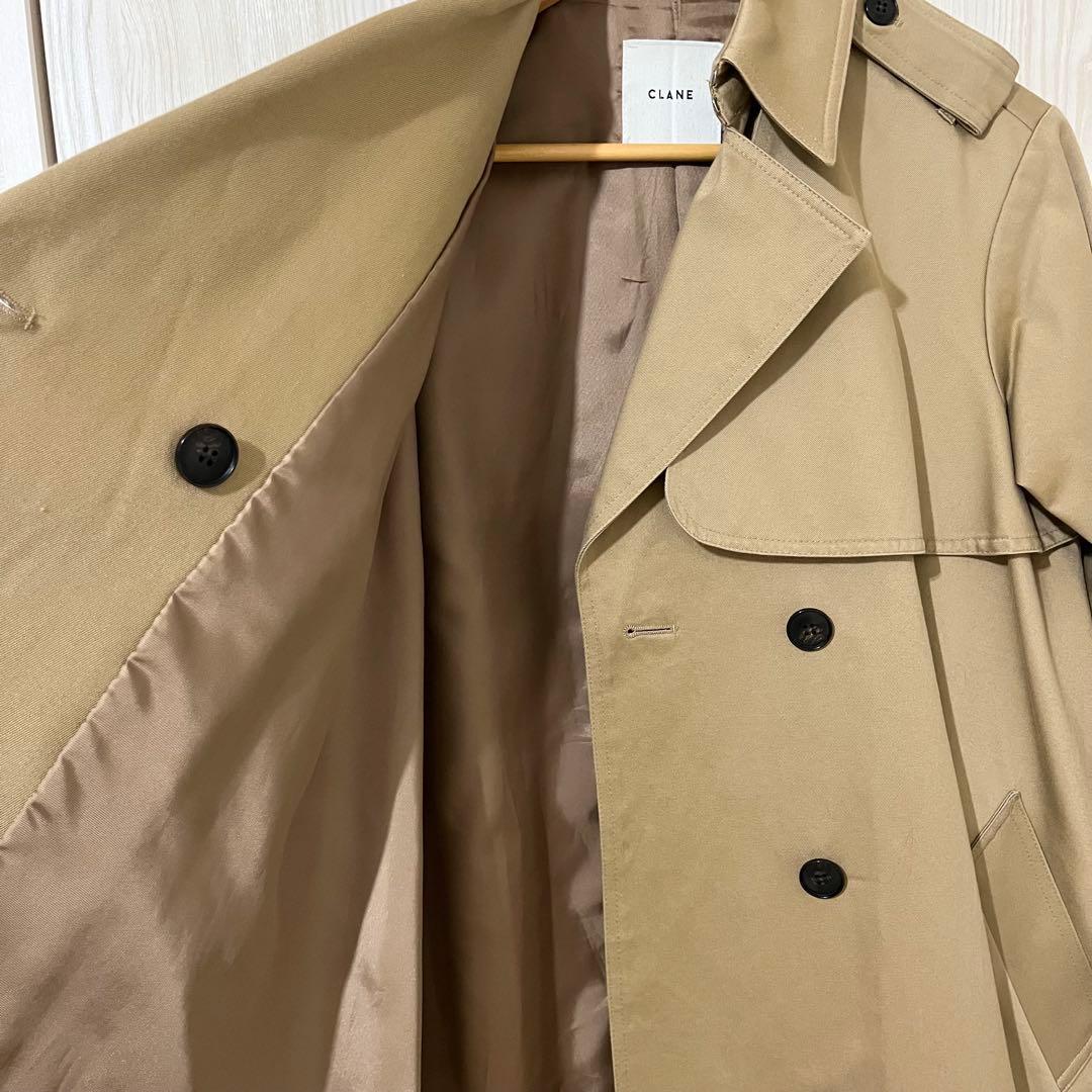 ジャケット・アウター CLANE SHORT FLEARE TRENCH COAT