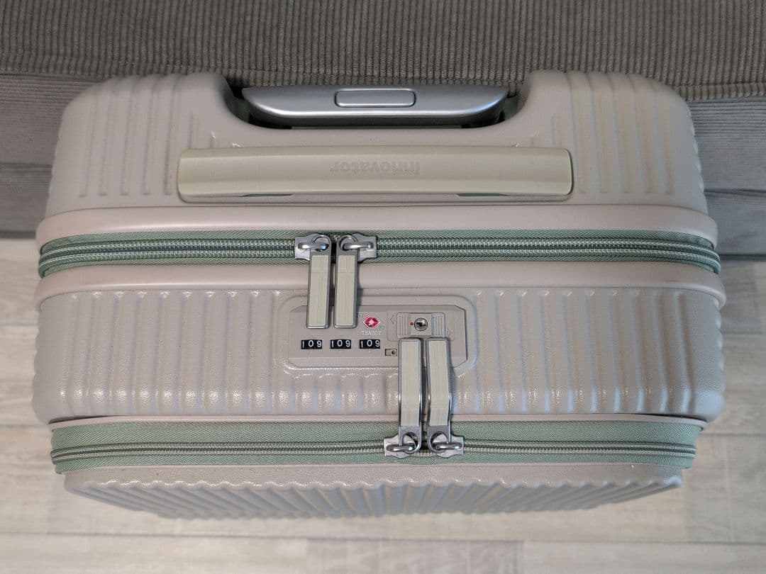 【innovator】サンドベージュ 小型スーツケース 33リットル 機内持込可