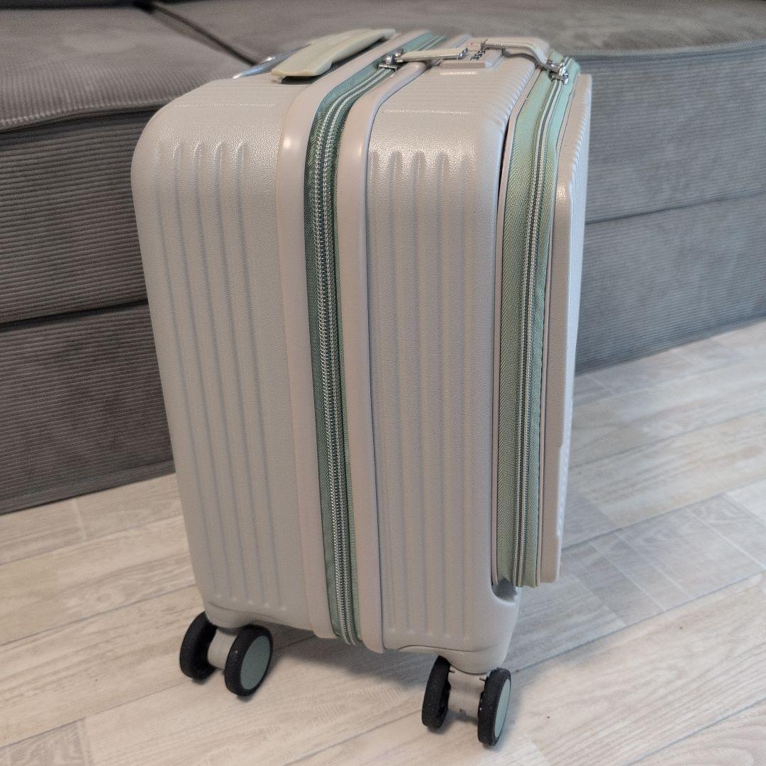 【innovator】サンドベージュ 小型スーツケース 33リットル 機内持込可