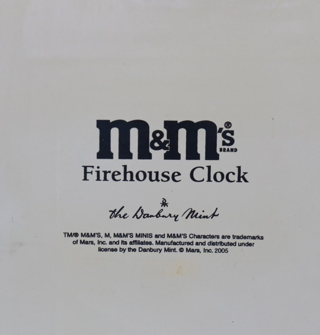 M&Ms ダンベリーミント　消防署　コレクターズウォールクロック　２００５年製