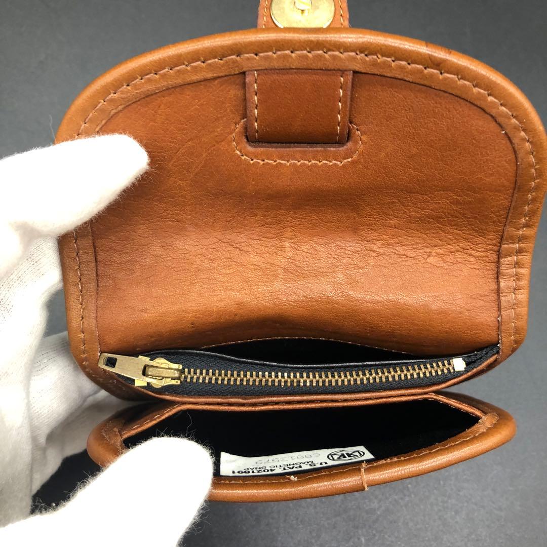希少 COACH オールドコーチ ケース 小銭入れ レザー ライトブラウン