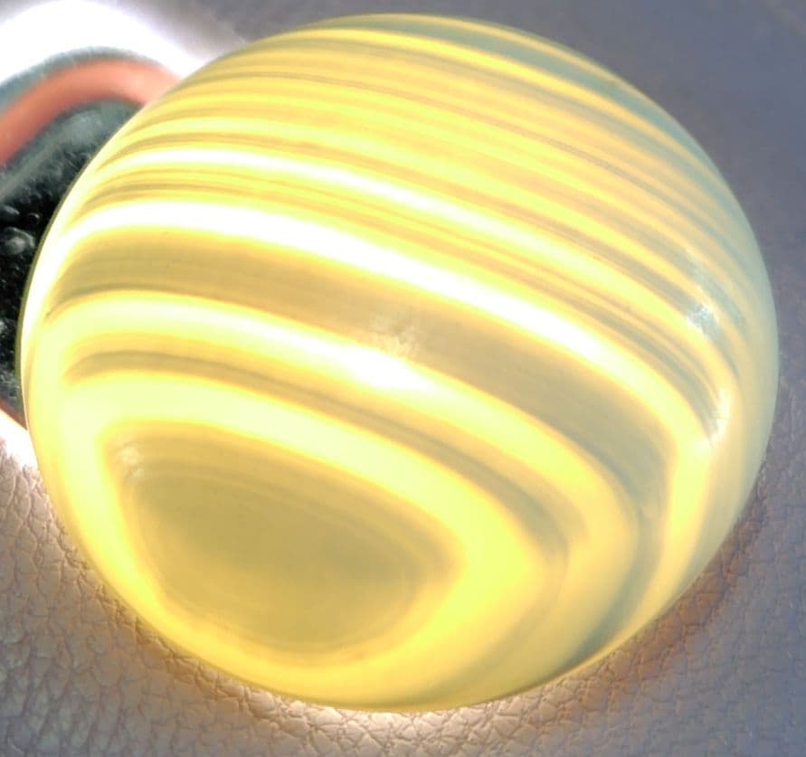 日向特製蛤碁石　本那智黒付セット　32号　木製ケース付き