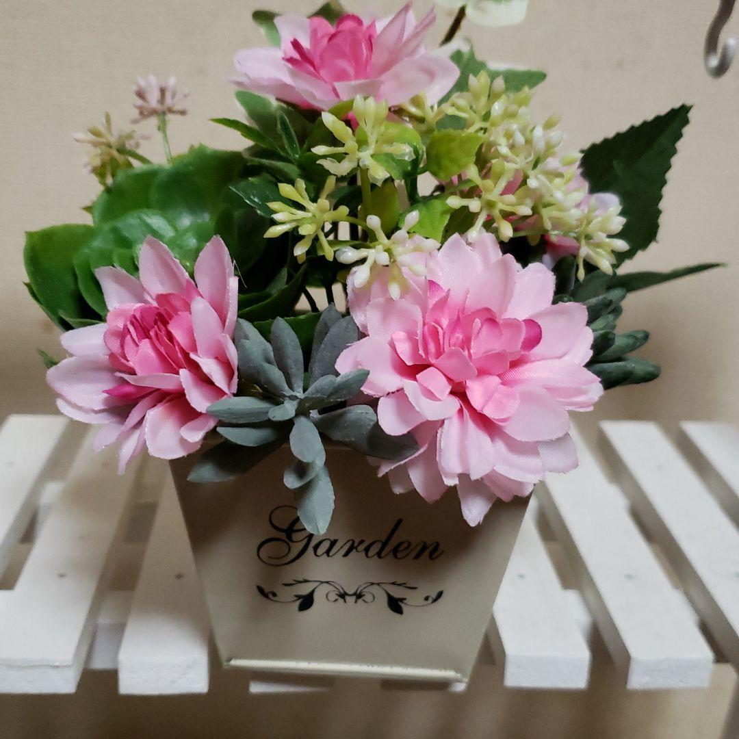 造花♪多肉植物と小花♪