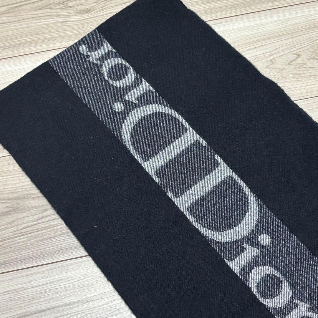 クリスチャンディオール Diorロゴ マフラー ウール