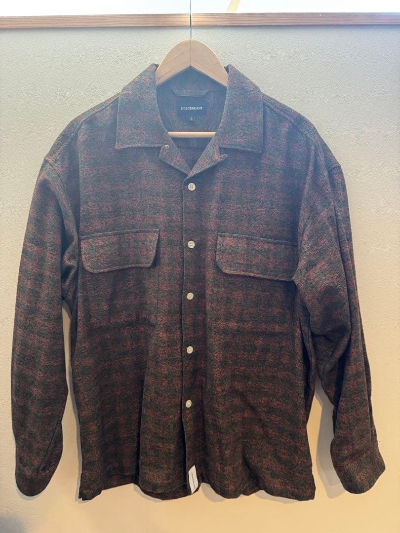descendantディセンダント25awオープンカラーシャツ2