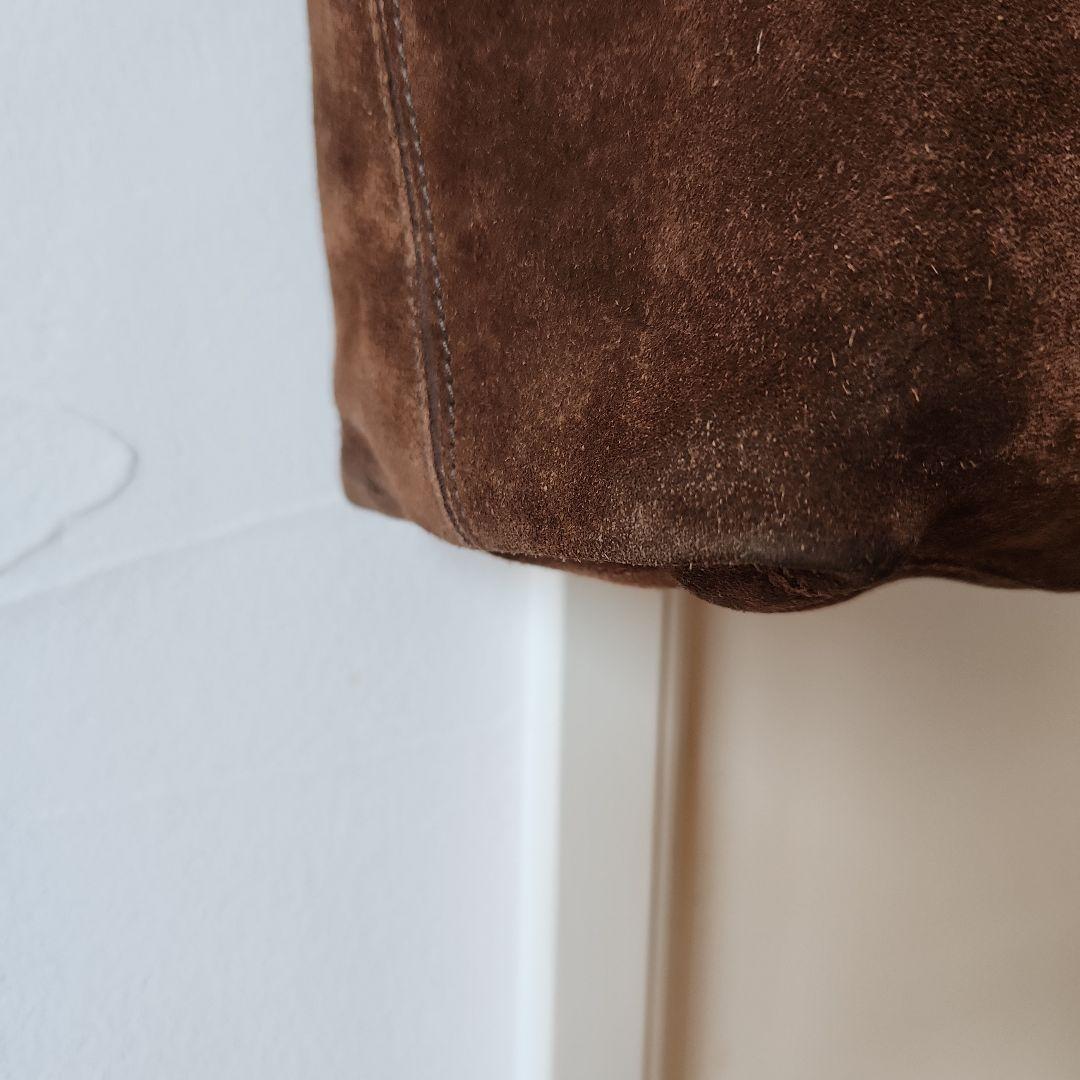 COACH/コーチ レザー×スエード リバーシブルトートバッグ ブラウン A4可