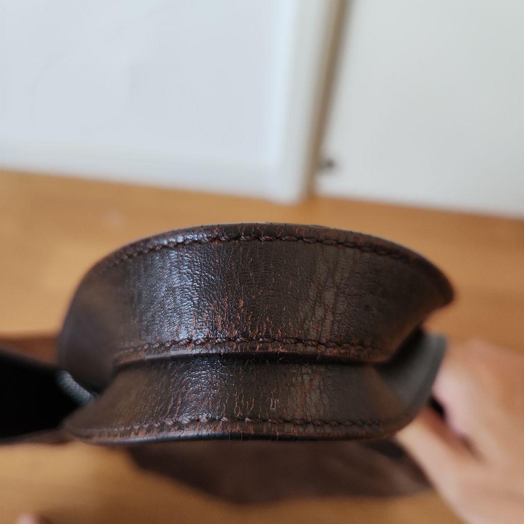 COACH/コーチ レザー×スエード リバーシブルトートバッグ ブラウン A4可