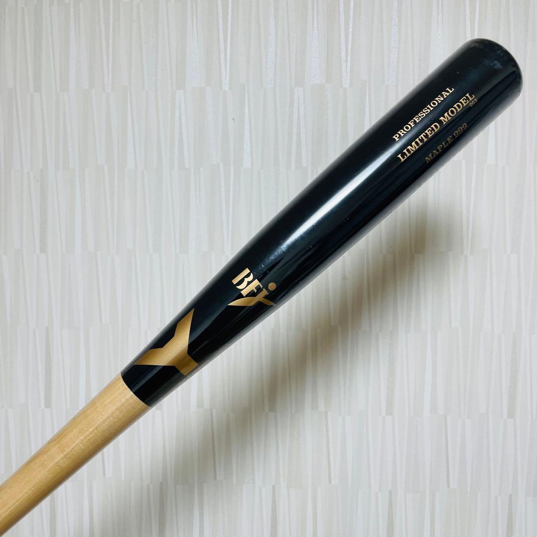 未使用 YANASE ヤナセ 硬式 木製 バット メイプル材 くり抜きなし
