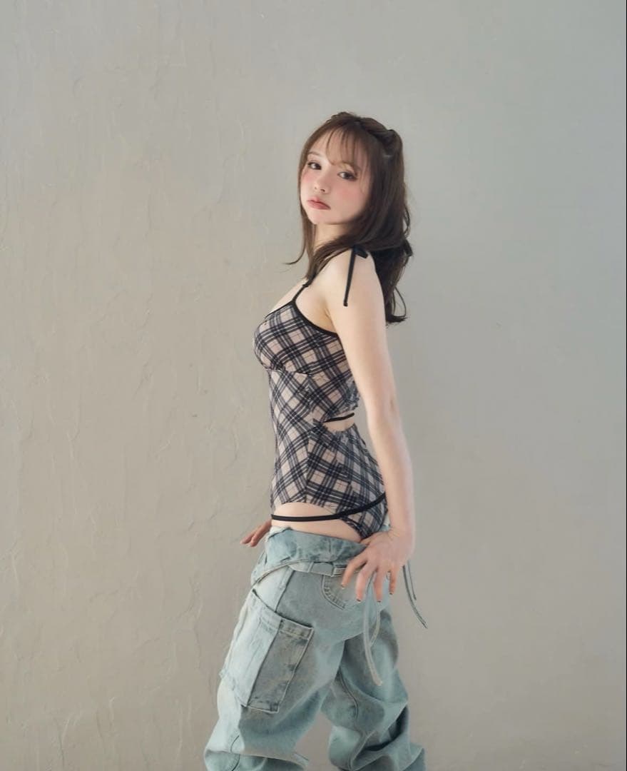 水着・ラッシュガード andmary Nadia check swim suit