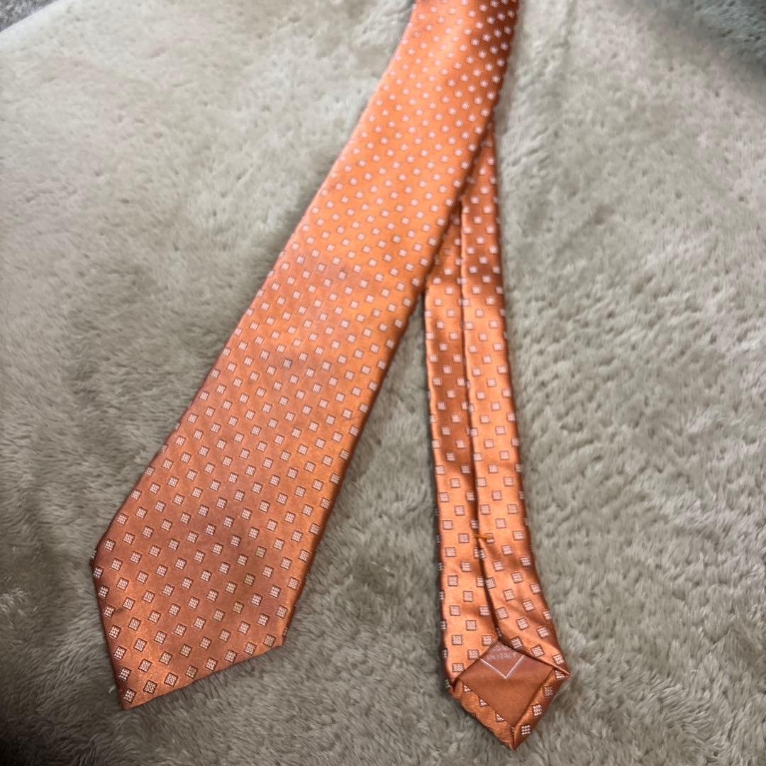 な*ー様 BRIONI ネクタイ オレンジ