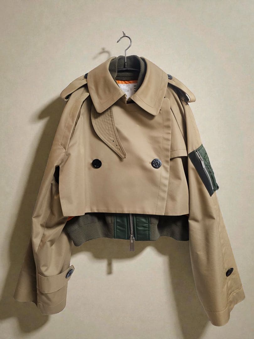 本物美品sacai Cotton Gabardine Mix Blouson