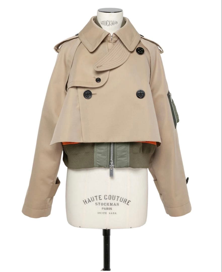 本物美品sacai Cotton Gabardine Mix Blouson