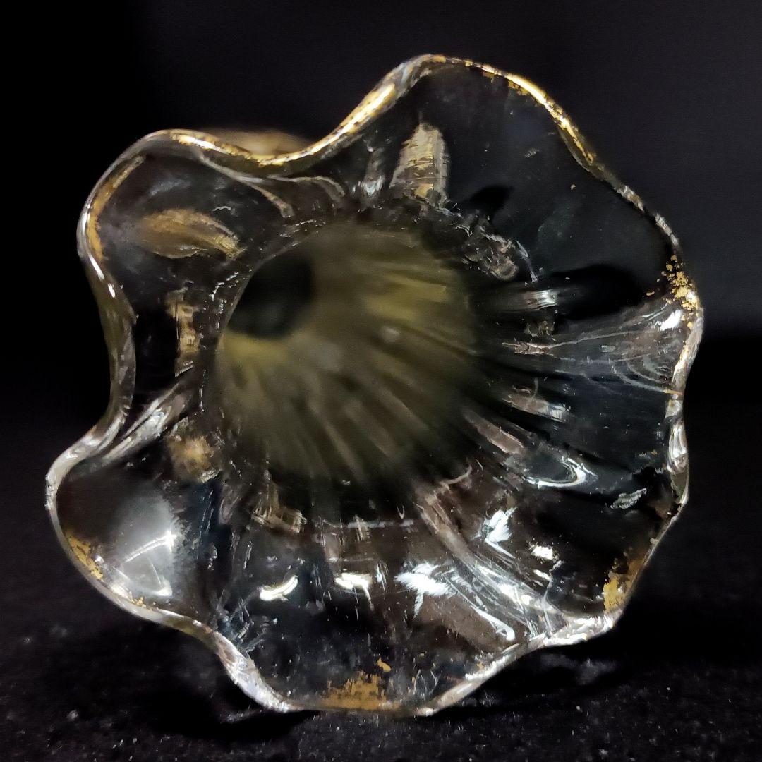 【希少】オールドバカラ 金彩 花瓶 フラワーベース