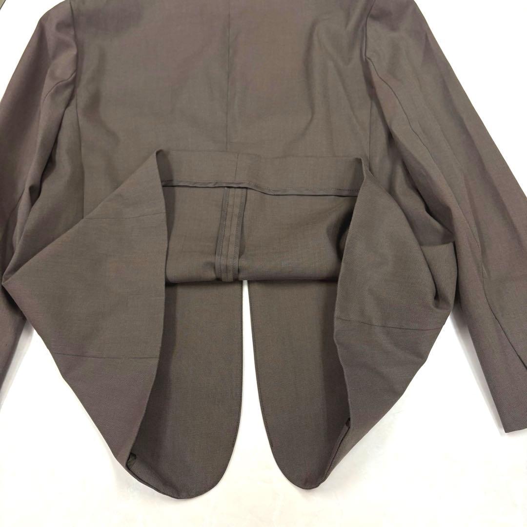 現行　美品　ジェイプレス セットアップ ノーカラー ワイドパンツ ベージュ11号