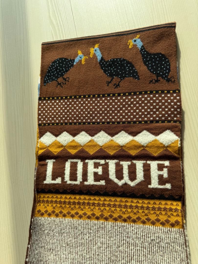 ロエベ　マフラー　マルチカラー