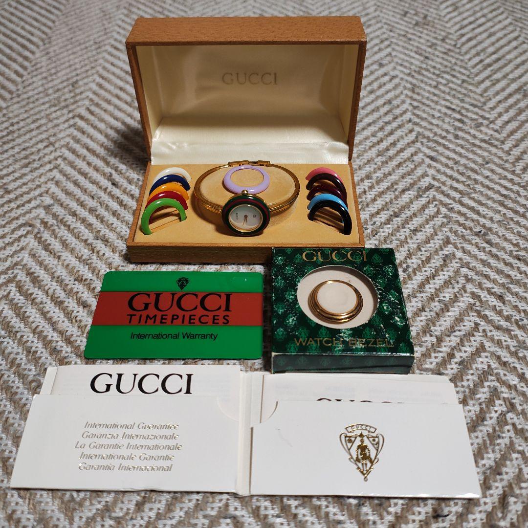 GUCCI 腕時計(クォーツ) 交換用ベゼルリング、別売ゴールドリング付