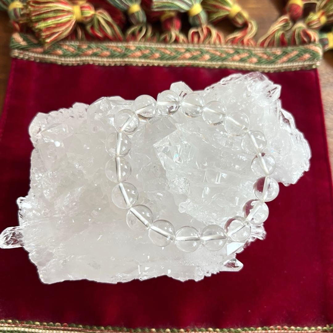 【高品質】水晶クラスター原石　720g 高透明でキラキラ✨綺麗！　天然石