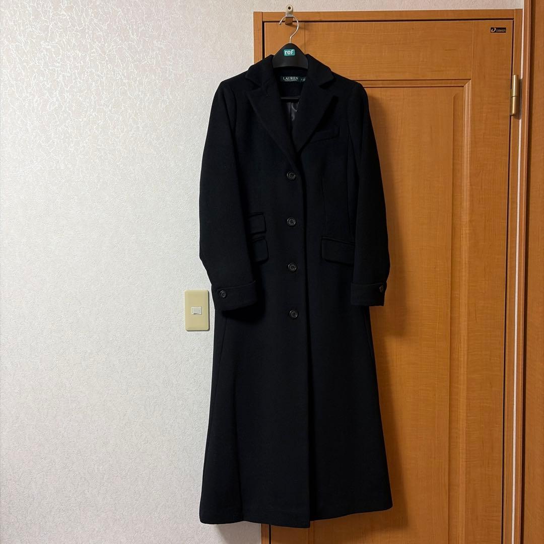 【新品未使用】LAUREN RALPH LAUREN ブラック ロングコート