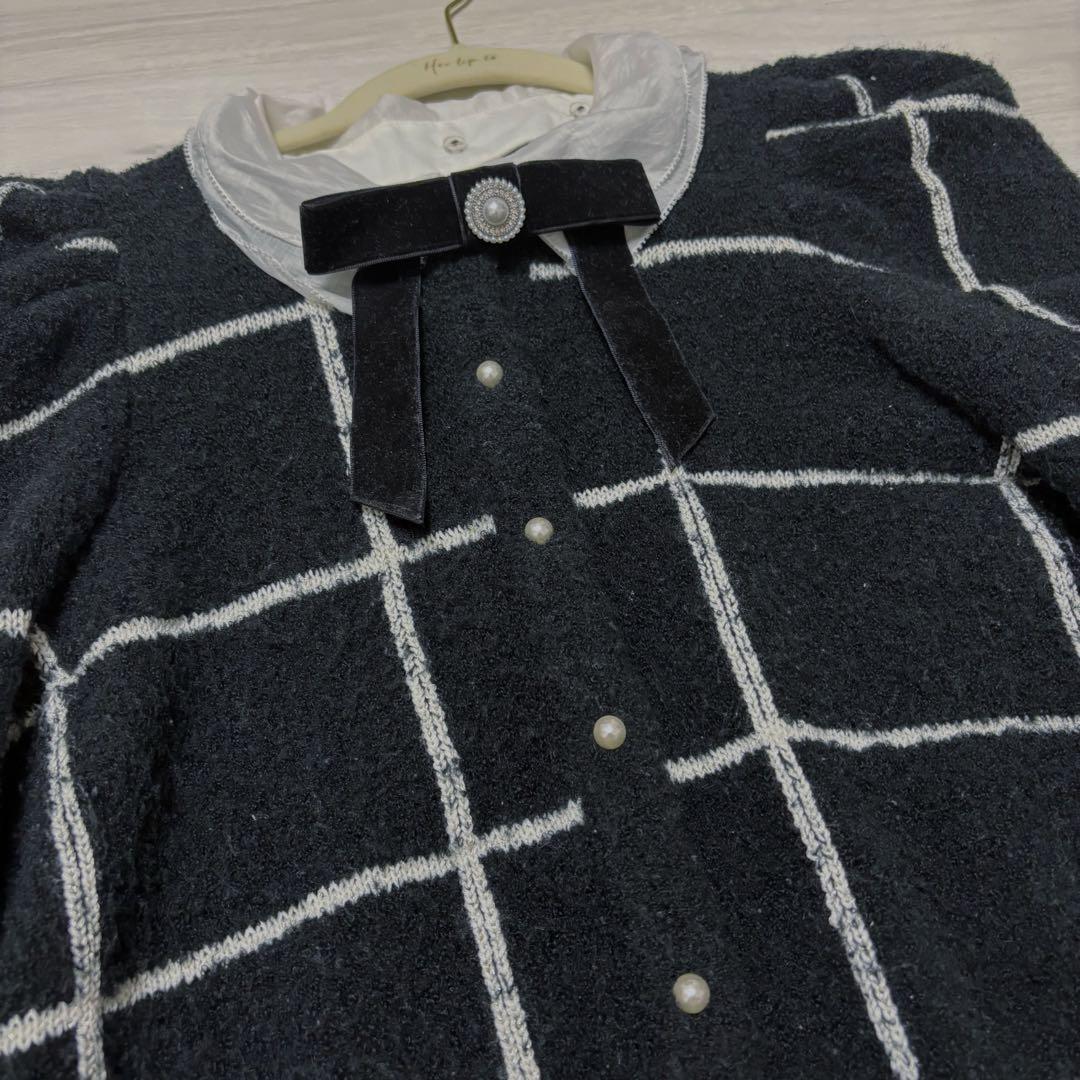 herlipto Crillon Boucle Cardigan 黒　M ニット