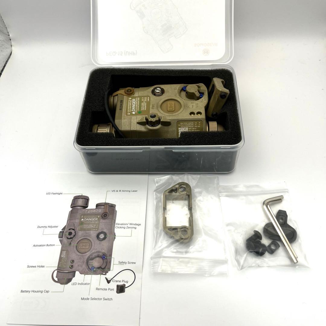 個人装備 Somogear peq-15 UHP tan green laser