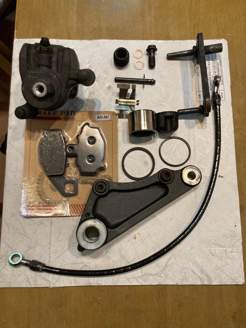 【分解洗浄済】ゼファーχ ゼファー400 ブレーキ リアキャリパー OH済ZRX