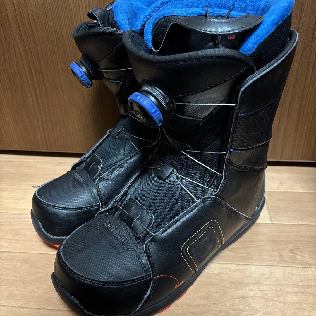 SALOMON スノーボードブーツ ブラック/ブルー