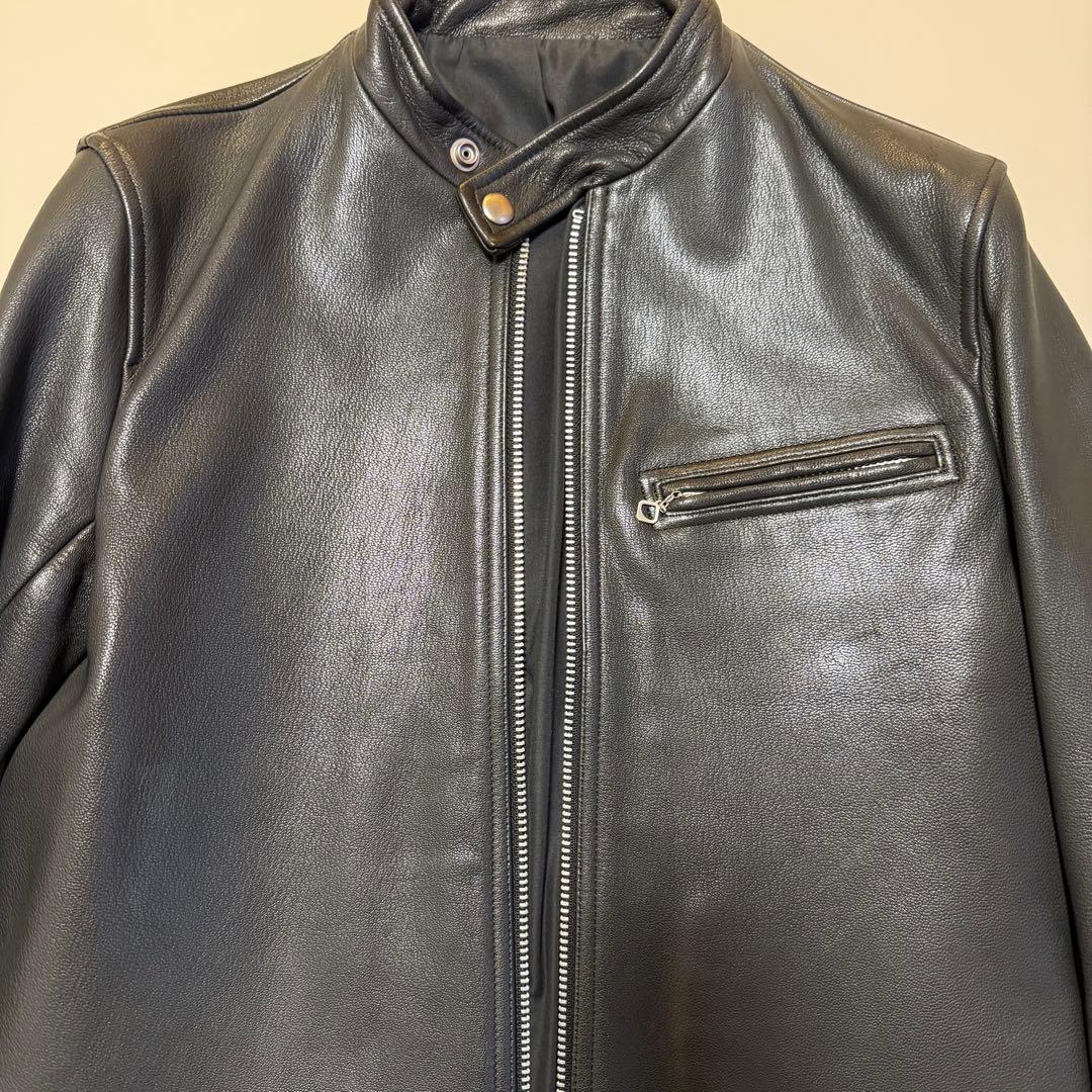 scye シングルライダースジャケット ゴートレザー 山羊革