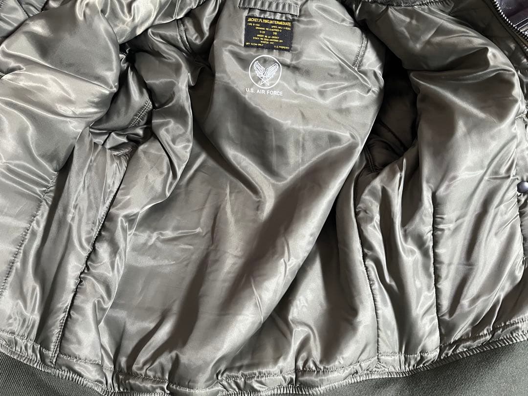 米軍 U.S.AIR FORCE B-15D フライトジャケット WAIPER