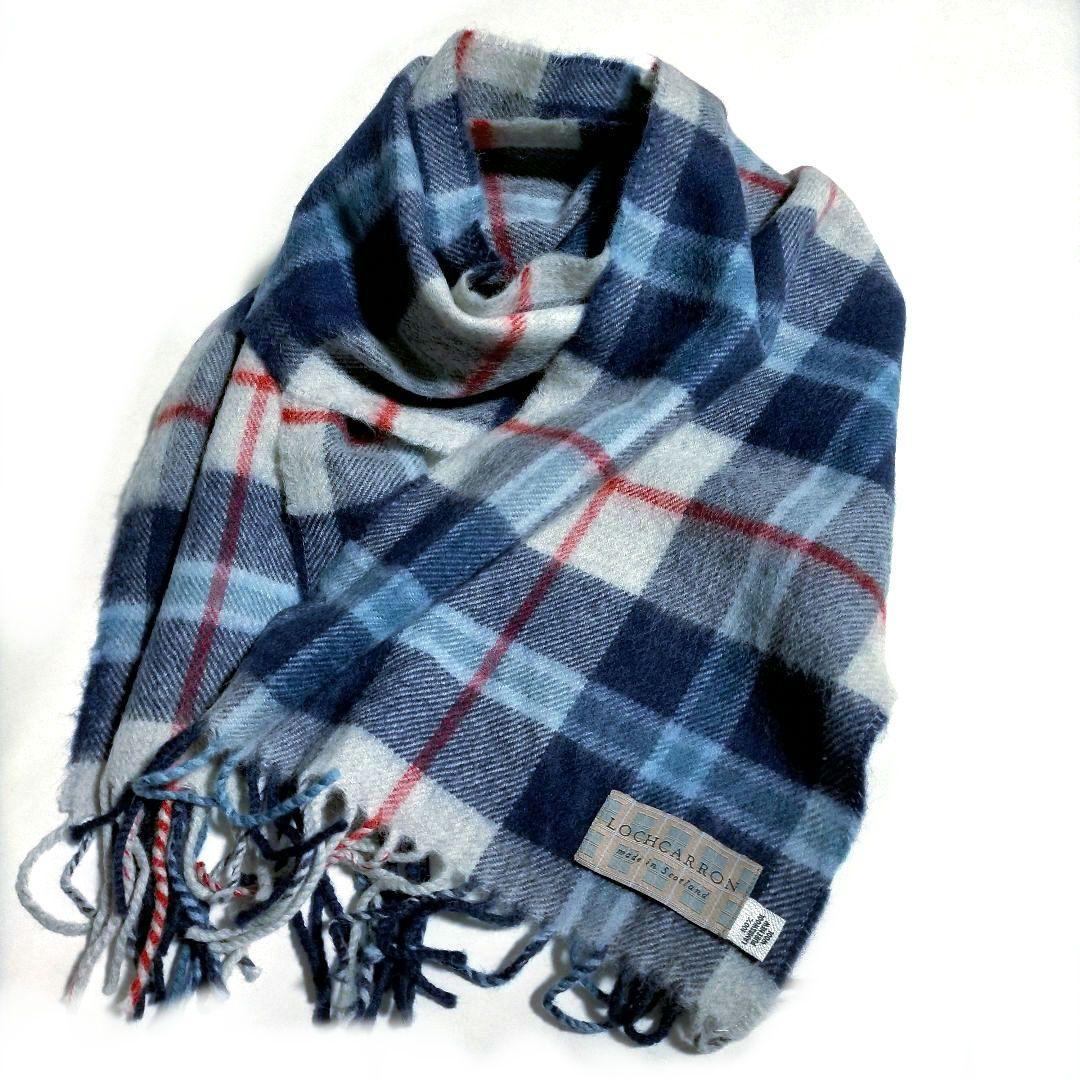 激レア ロキャロン ラムウールマフラー タータンチェック スコットランド製