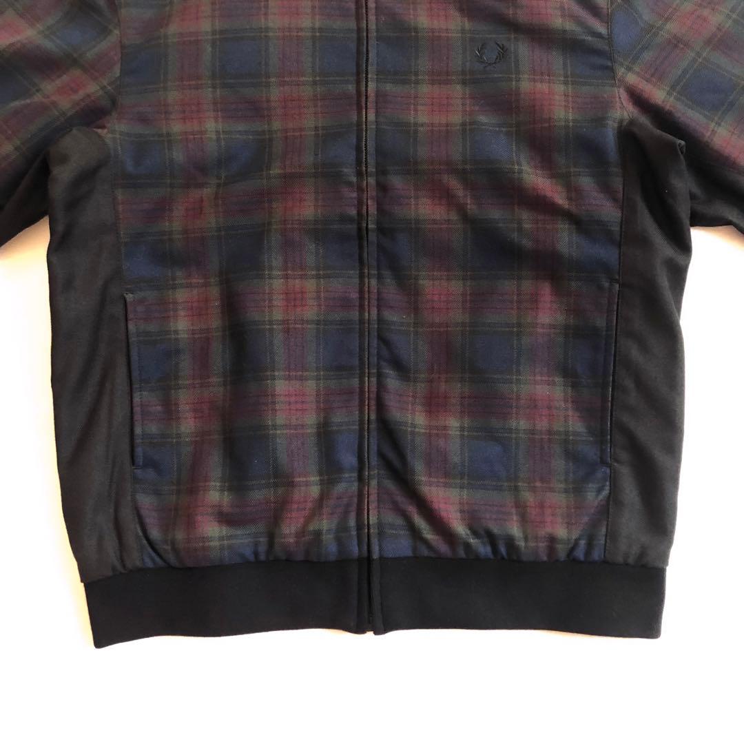 FRED PERRY タータン チェック ジップ スルー ジャケット ブルゾン