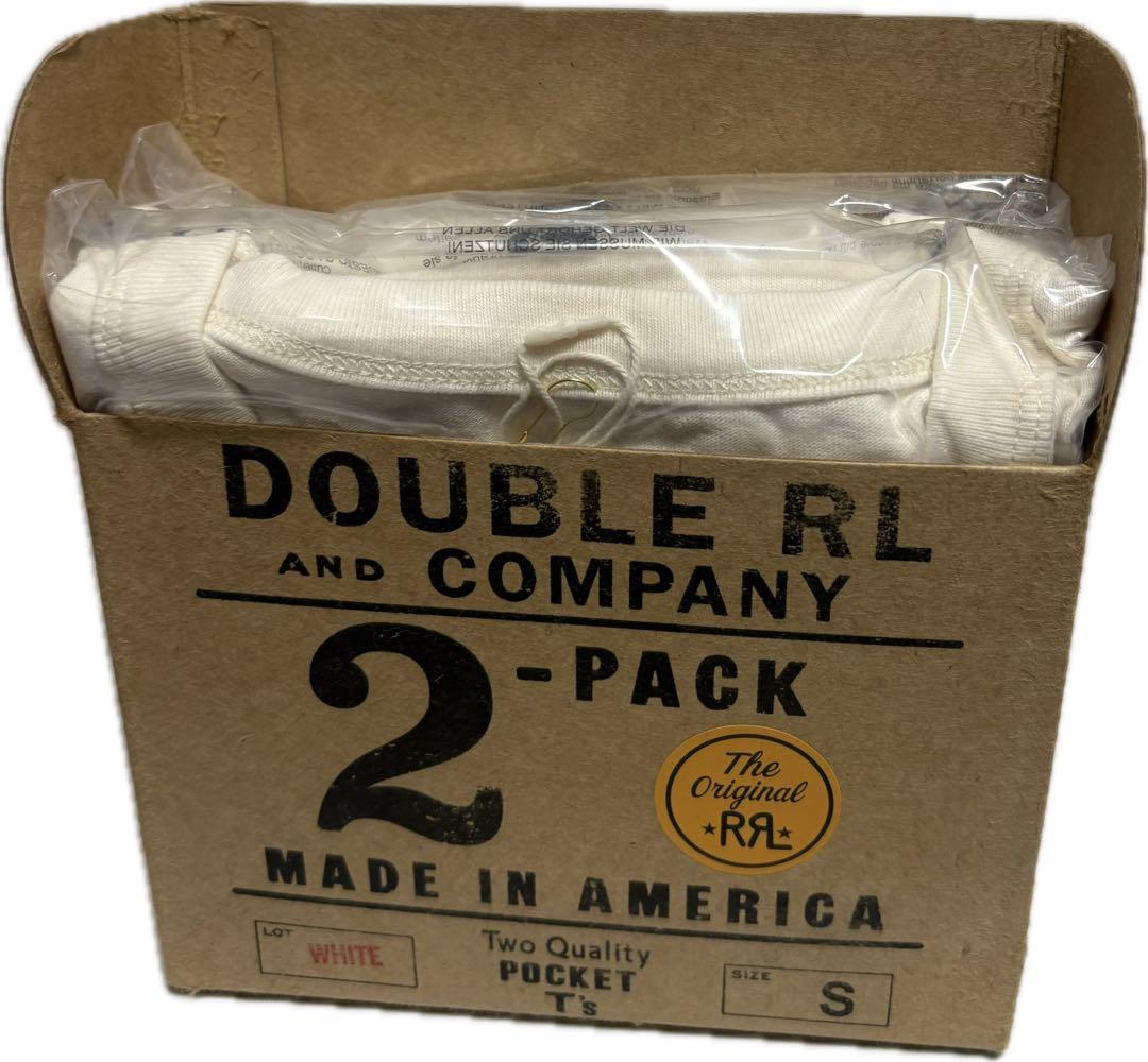 DOUBLE RL ホワイト Tシャツ 2パック S ダブルアールエル