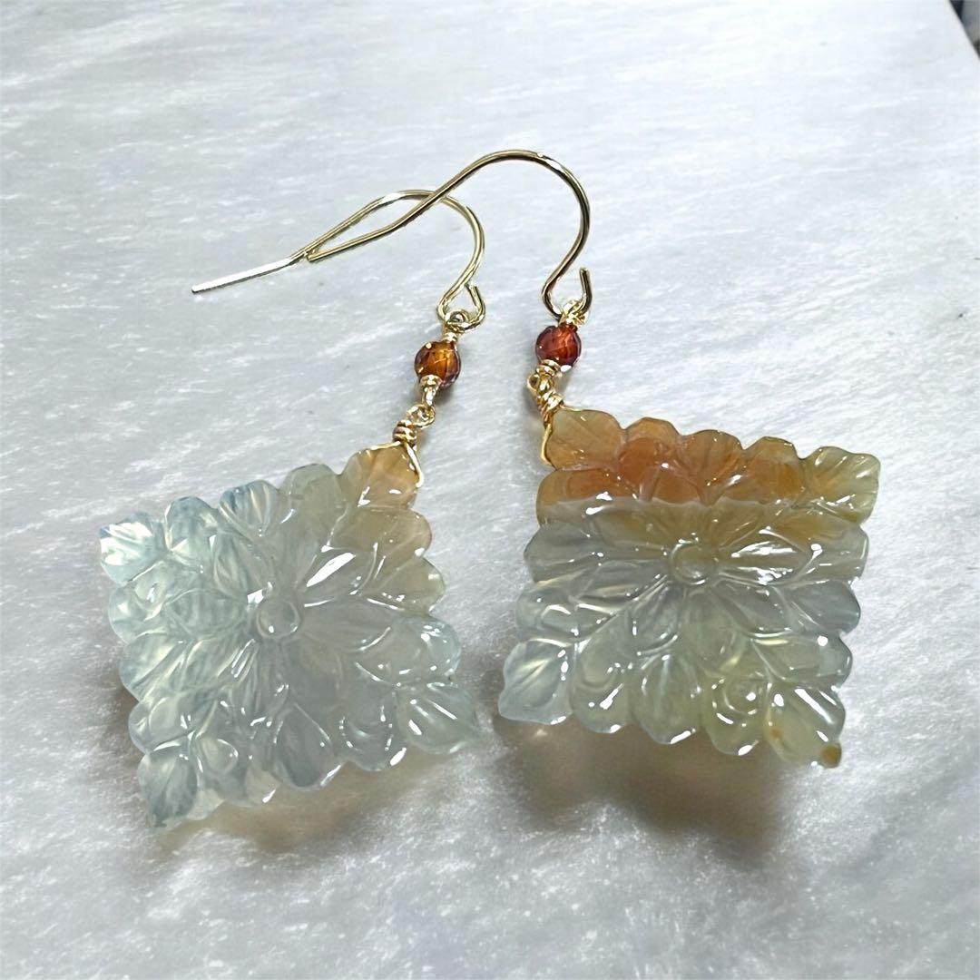 みっちゃんです。14kgfカーネリアンインアゲートロンバスチャーム