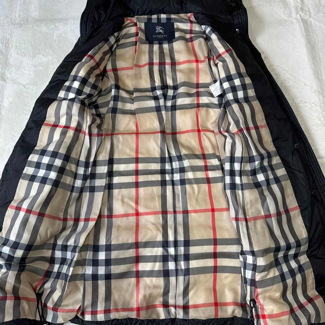 BURBERRY バーバリー ノバチェック ダウンコート ダウンジャケット 黒