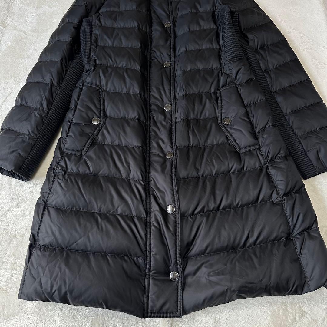 BURBERRY バーバリー ノバチェック ダウンコート ダウンジャケット 黒