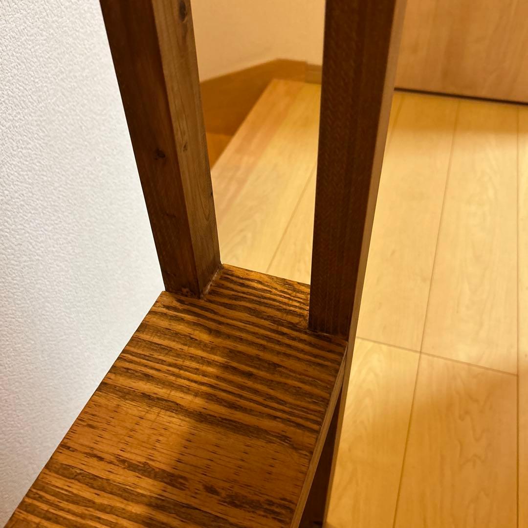 アンティーク風スリムラック　ハンドメイド　棚　飾り棚　木製家具