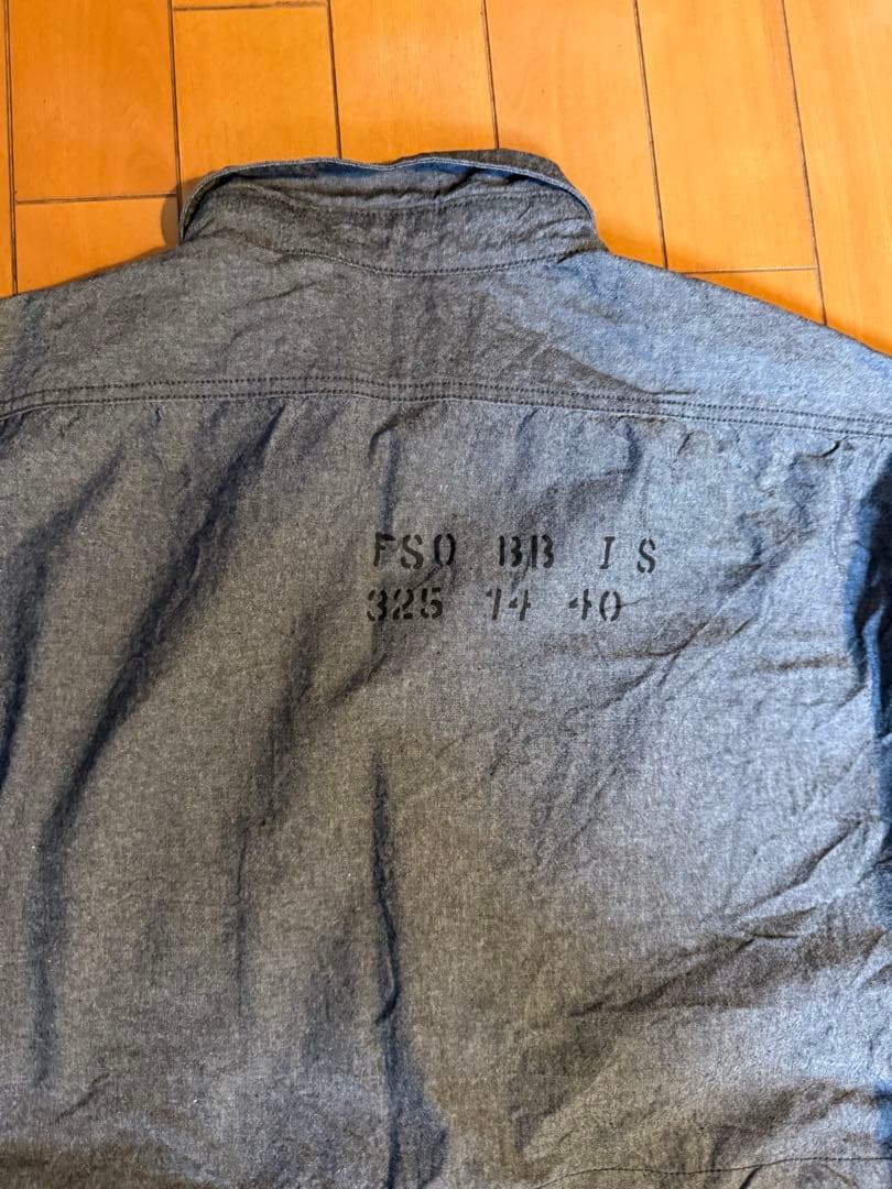 BEAMS BOYシャンブレーステンシルオールインワン