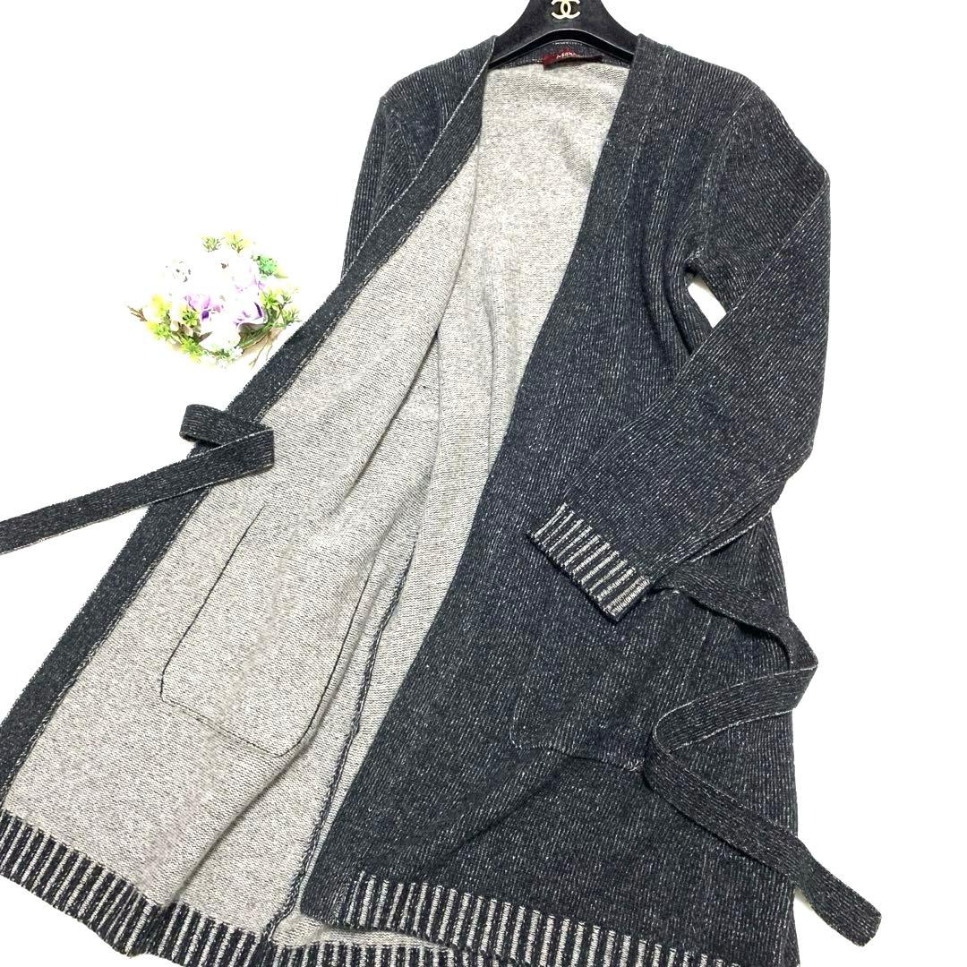 ★ サマンサドレミ様　マックスマーラベルテッドニットコート❤︎カシミヤ❤︎ふわふわL